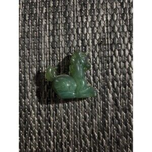 Vintage Boyd Little Glass Lucky The Unicorn Jade Collectible